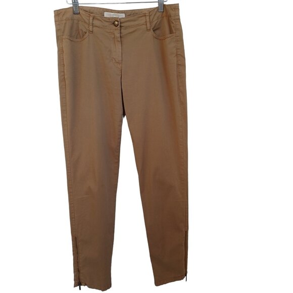 Michael Kors Pant Ankle Zip Detail Cotton Chino Womens size 6 - Picture 14 of 14